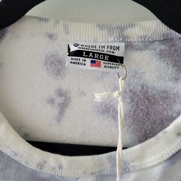Dallas Texas by Where I'm From tie dye crewneck sweatshirt Size L - Picture 3 of 11